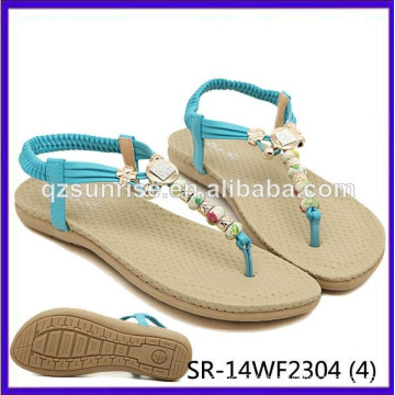 SR-14WF2304 (4) Dame Sandelholze Frauen Sanals Schuhe Mode flache Sandalen Sommer Dame Sandalen